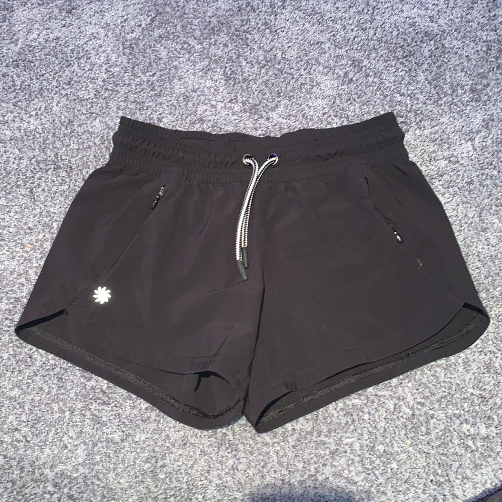 Athleta black drawstring shorts